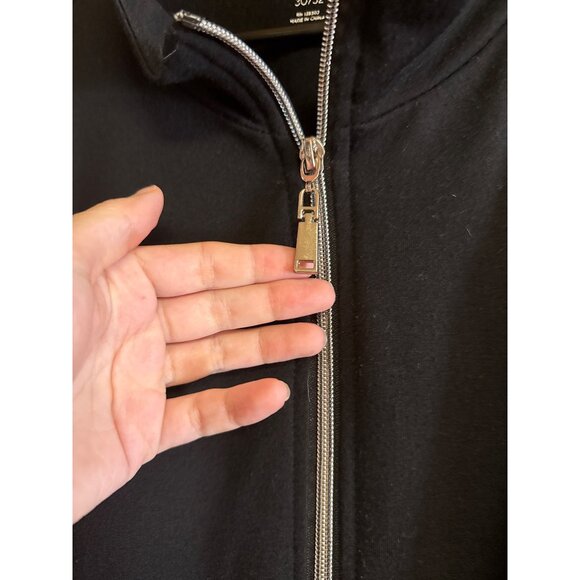 Ave Leisure Zip-Up Jacket Black 30/32 - Picture 5 of 8